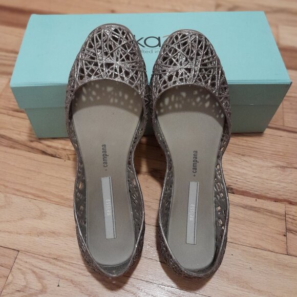 Sparkly Oka B Ballet Flats: NEW! - Picture 1 of 9